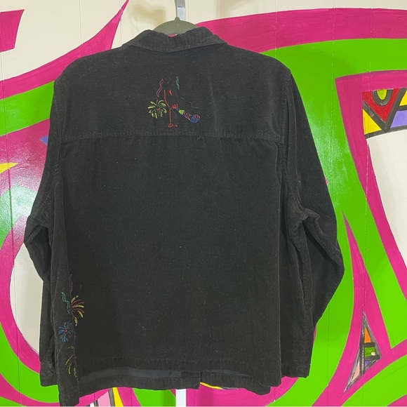 Christopher & Banks, Corduroy Fireworks Embroidered Jacket. Size 1X. - Picture 7 of 9